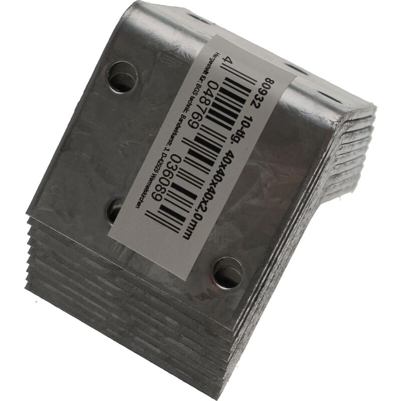 foto del prodotto bgs technic staffa angolare 40 x 40 x 40 mm 10 pz.