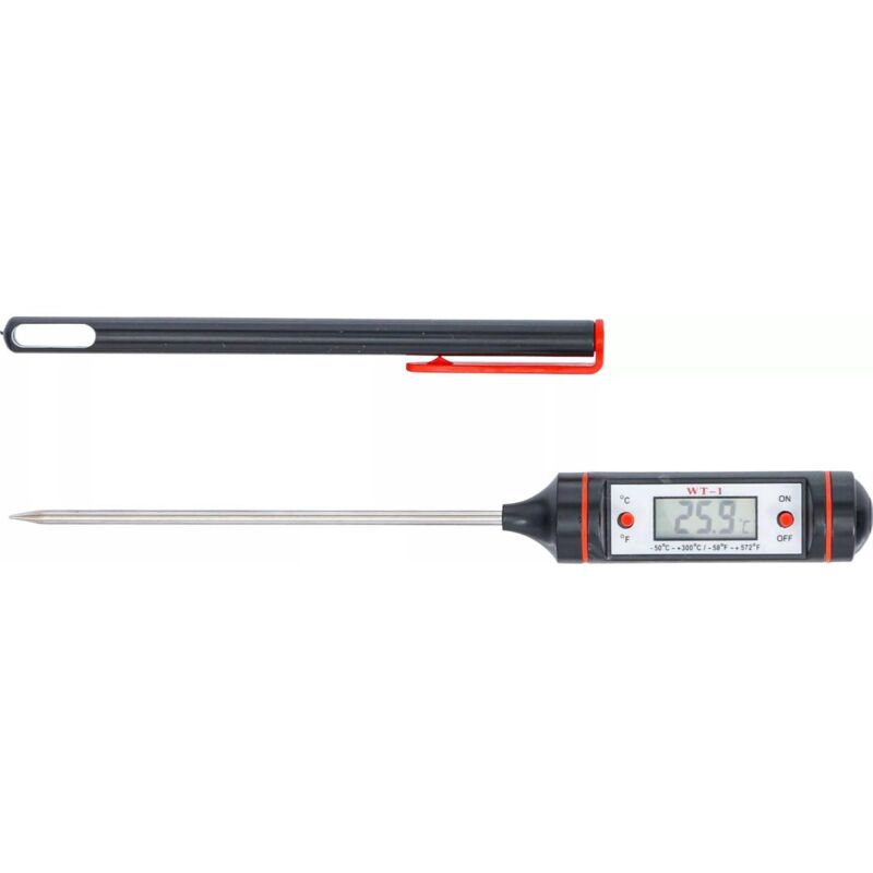 foto del prodotto bgs technic termometro digitale con sonda in acciaio inox bgs da 50 a 300 gradi