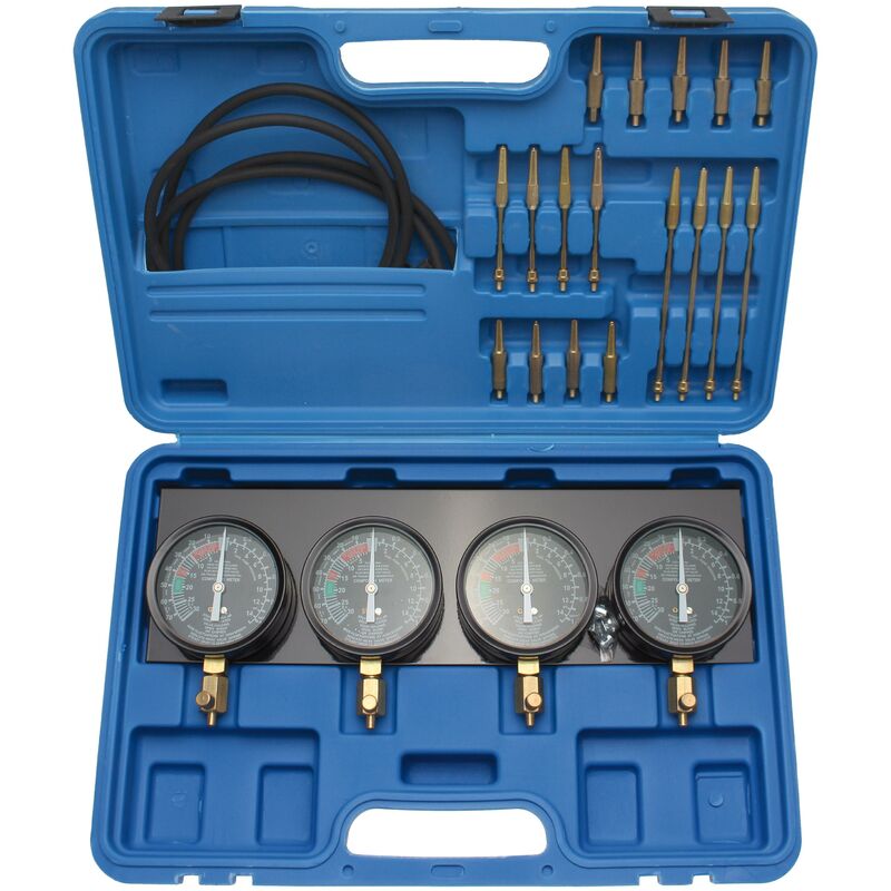 foto del prodotto bgs technic tester carburatore con 4 orologi sincronizzati 29 pz.