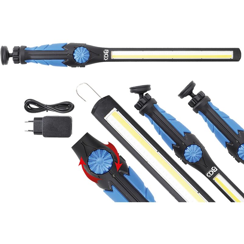 foto del prodotto bgs technic torcia da lavoro uv a cob led ultra piatta