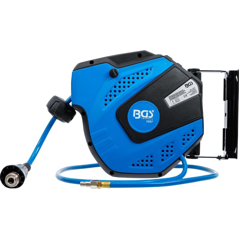 foto del prodotto bgs technic tubo dell aria compressa con avvolgitubo automatico 10 m