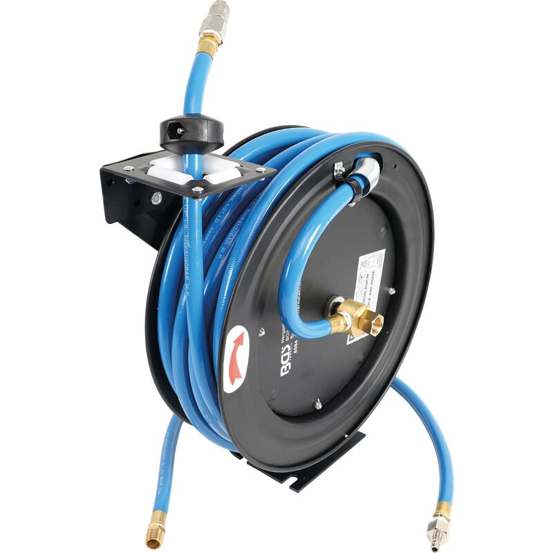 foto del prodotto bgs technic tubo dell aria compressa con avvolgitubo automatico 15 m