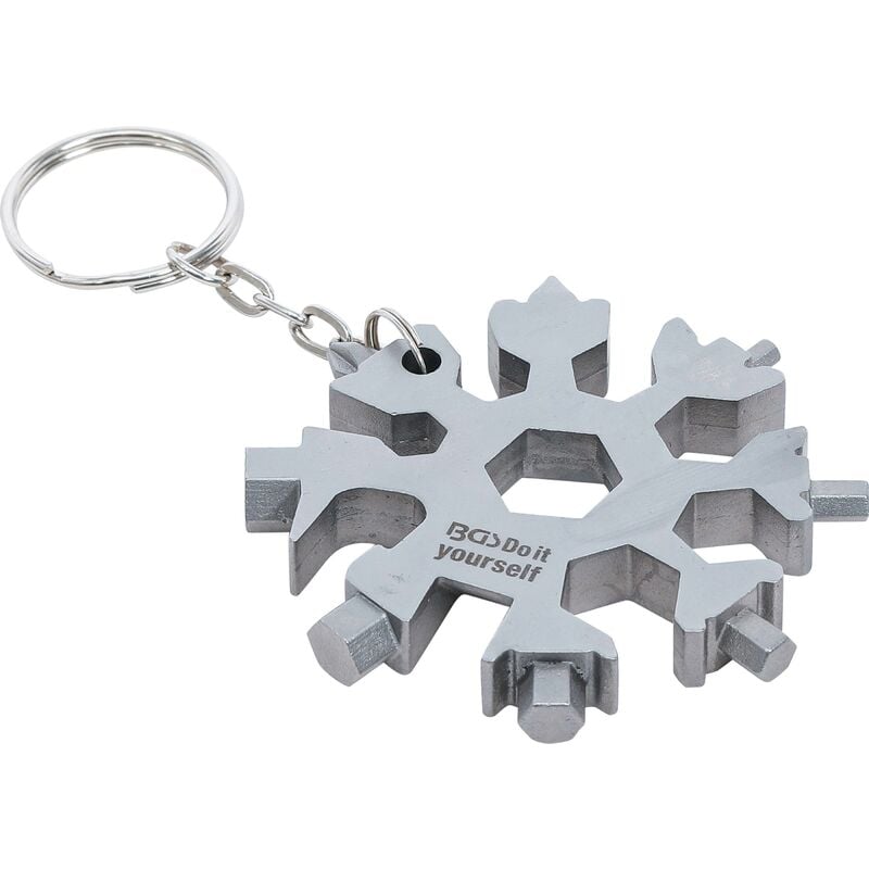 foto del prodotto bgs technic utensile multiuso fiocco di neve 18 in 1 acciaio inox