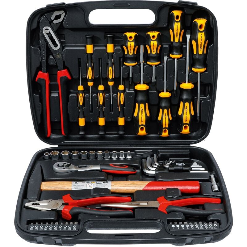 foto del prodotto bgs technic valigetta con utensili assortiti 58 pz.