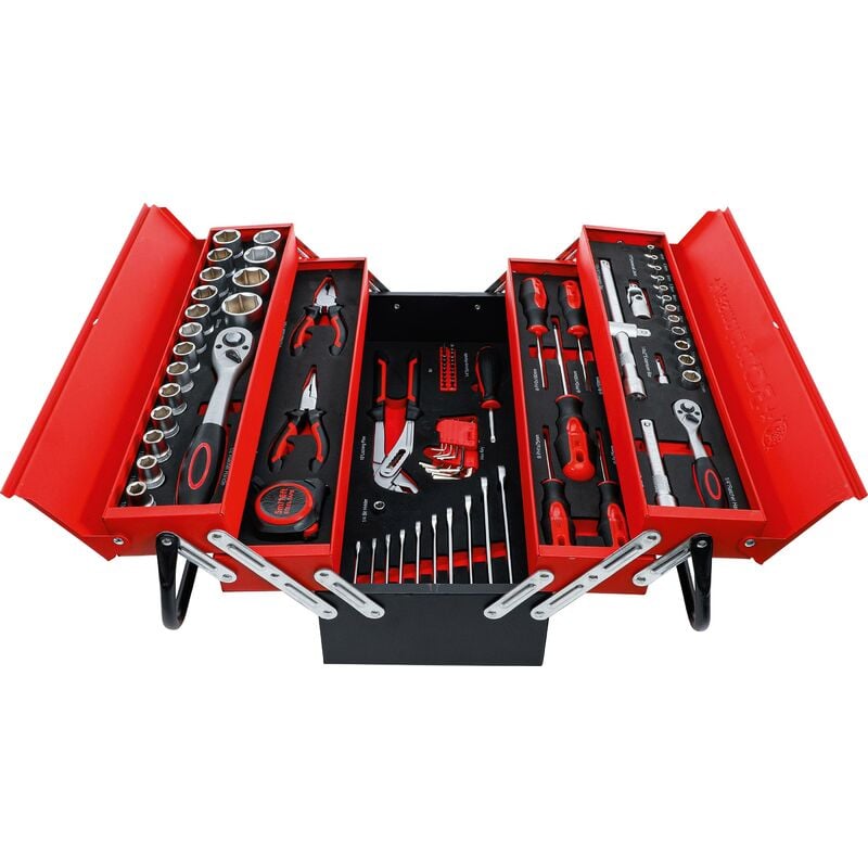 foto del prodotto bgs technic valigetta utensili in metallo incl. assortimento utensili 86 pz.