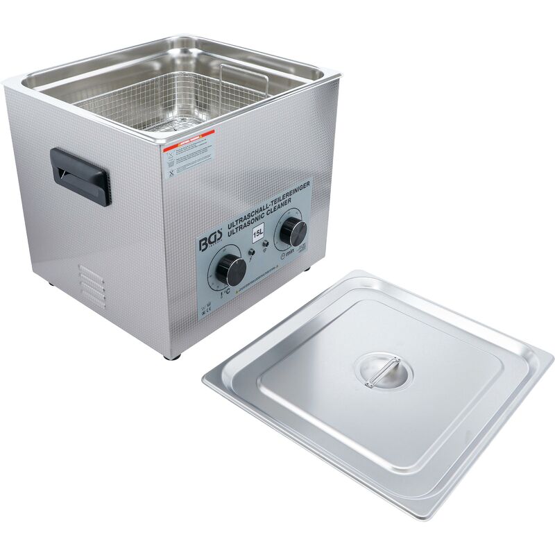 foto del prodotto bgs technic vasca lavaggio minuteria a ultrasuoni 15 l