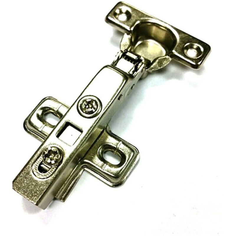 foto del prodotto bh06008 cerniera 26 mm 95 gradi soft close zp clip on full overlay, set da 2 pezzi bulk hardware