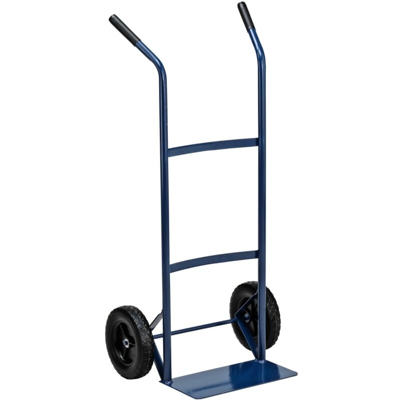 foto del prodotto biacchi carello portapacchi in acciaio portata 80 kg carrello porta tutto per casa e bricolage con ruote rigide