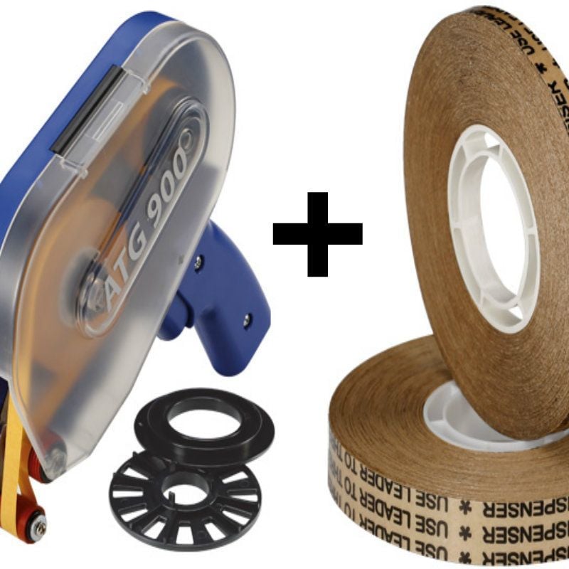 foto del prodotto biadesivo transfer tapes reverse atg system ad alto spessore 0,13mm con senza dispenser atg900 packaging 1 rotolo 19mm x 16,5m x 0,13mm 