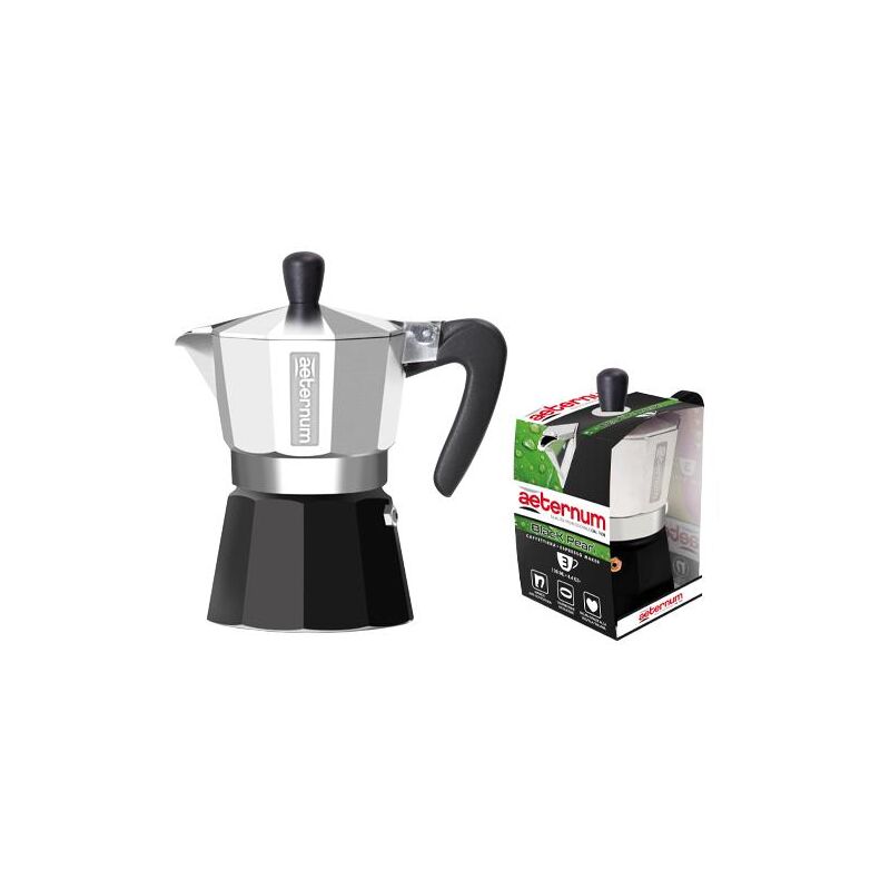 foto del prodotto bialetti aeternum caffettiera black pearl moka per espresso caffettiera black pearl 3 tazze
