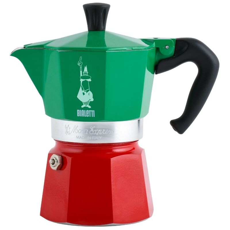 foto del prodotto bialetti caffettiera moka express 6 tazze tricolore 5323