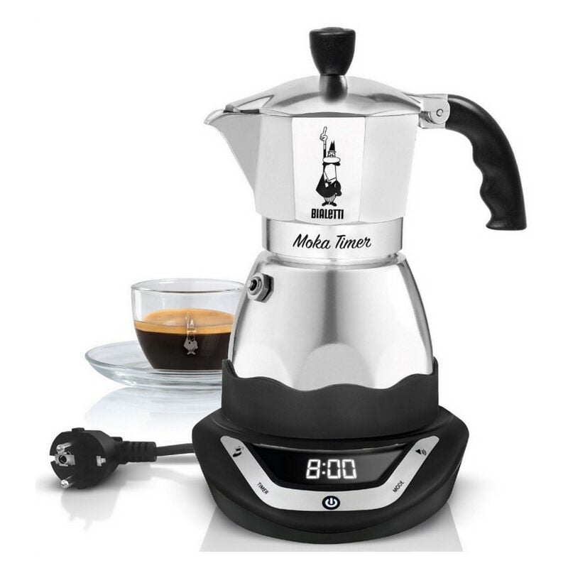 foto del prodotto bialetti easy timer 6 manuale boccale per moca elettrico 0,5 l