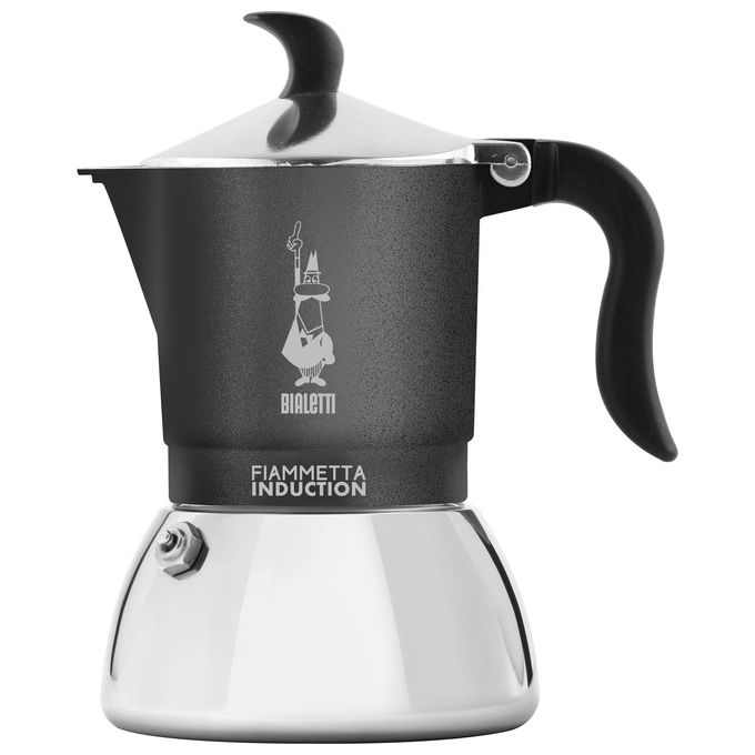 foto del prodotto bialetti fiammetta induction caffettiera grigio 2 tazze