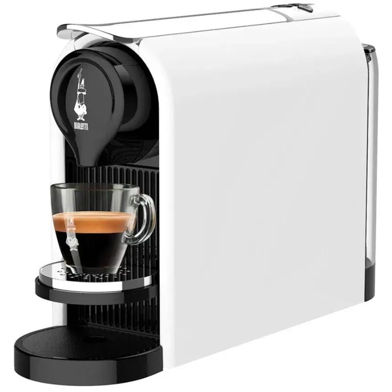 foto del prodotto bialetti gioia plus macchina caff capsule serbatoio estraibile compatta bianca