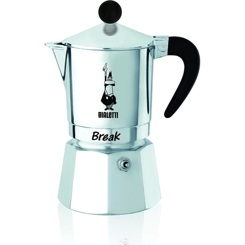 foto del prodotto bialetti macchina da caffè moka break 3 tazze black