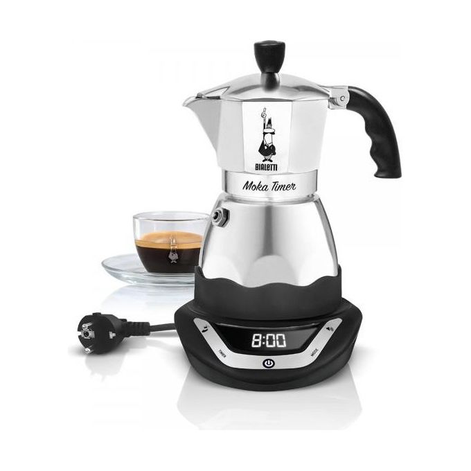 foto del prodotto bialetti moka elettrica funzione mantieni caldo con timer per 6 tazze di caffe 