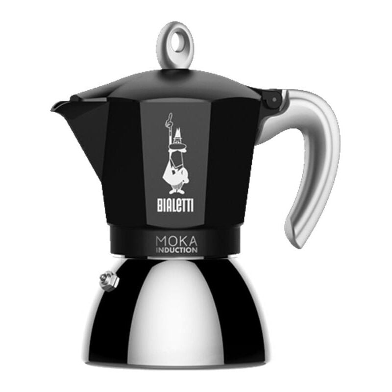 foto del prodotto bialetti moka induction 4 tazze 0006934 tipo di prodotto moka capacit 0.9 l quantit per pacco 1 pz italia nero.