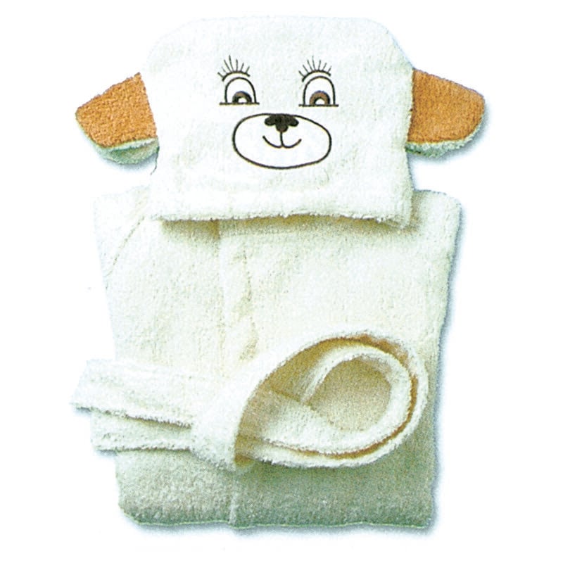foto del prodotto biancheriaweb accappatoio per bambini con cappuccio modello orso, misura1 2annicoloreorso