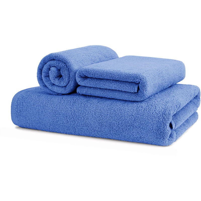 foto del prodotto biancheriaweb asciugamani salvietta bagno in morbida spugna modello sophie colore blu navy, misuraospitecoloreblu navy