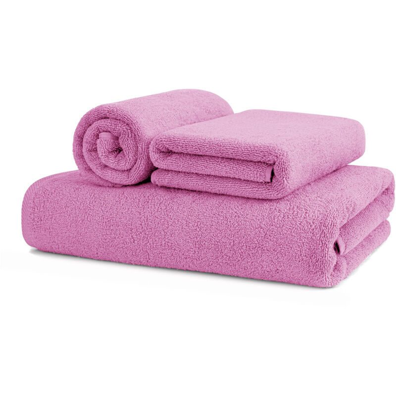 foto del prodotto biancheriaweb asciugamani salvietta bagno in morbida spugna modello sophie colore fucsia, misuraospitecolorefucsia