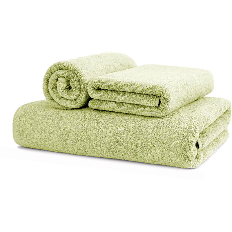 foto del prodotto biancheriaweb asciugamani salvietta bagno in morbida spugna modello sophie colore verde salvia, misuraospitecoloresalvia