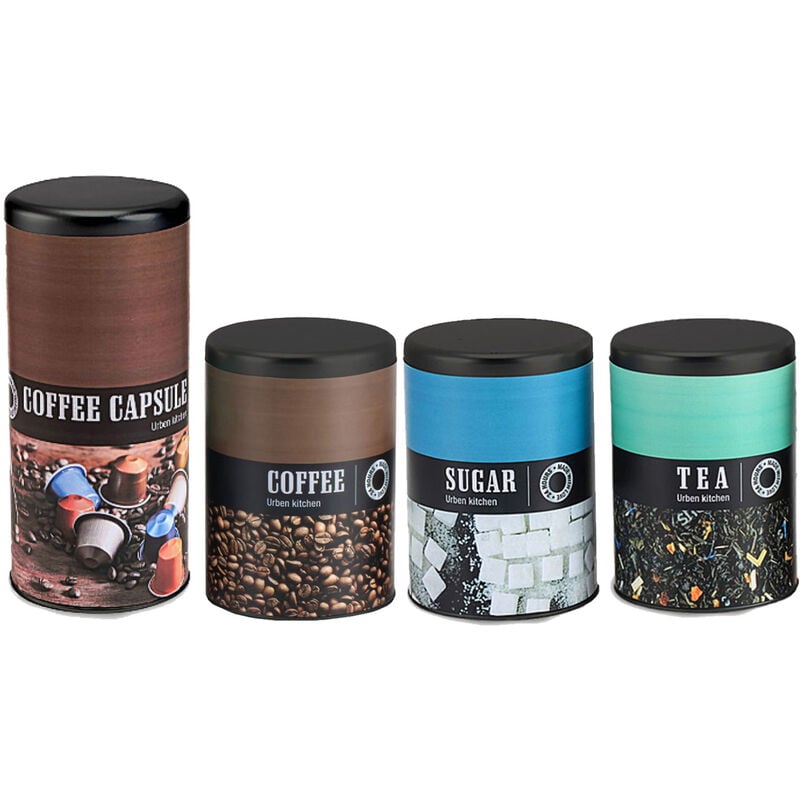 foto del prodotto biancheriaweb barattolo contenitore ermetico scatola alimenti cucina con coperchio print, misurabarattolocolorethe
