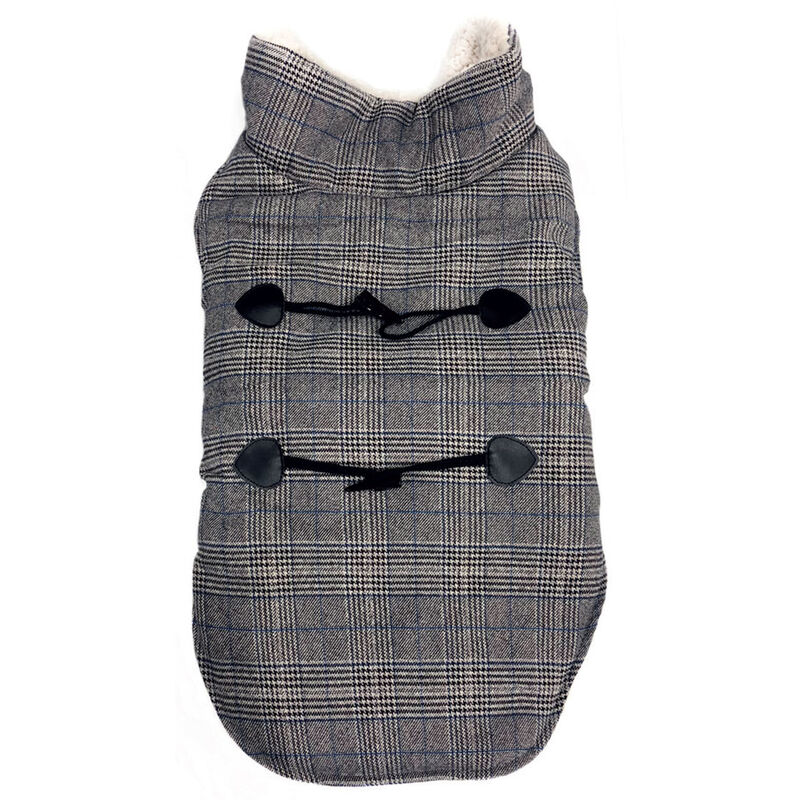 foto del prodotto biancheriaweb cappottino scozzese invernale vestito imbottito giacca cani scottish varie taglie, misuramcolorecappottino