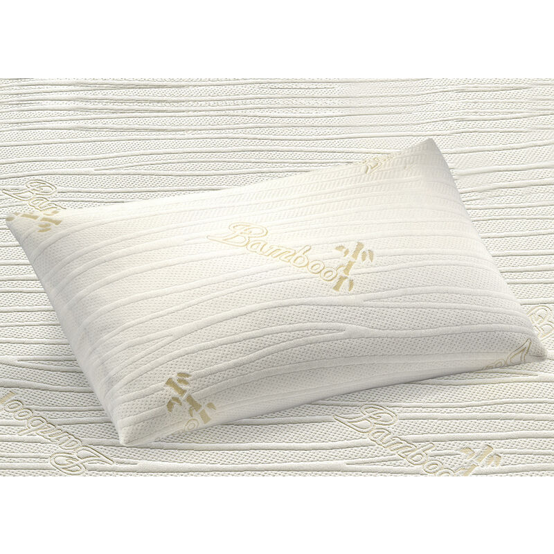 foto del prodotto biancheriaweb coppia 2 federe cuscino letto sfoderabili elasticizzate anallergiche bamboo