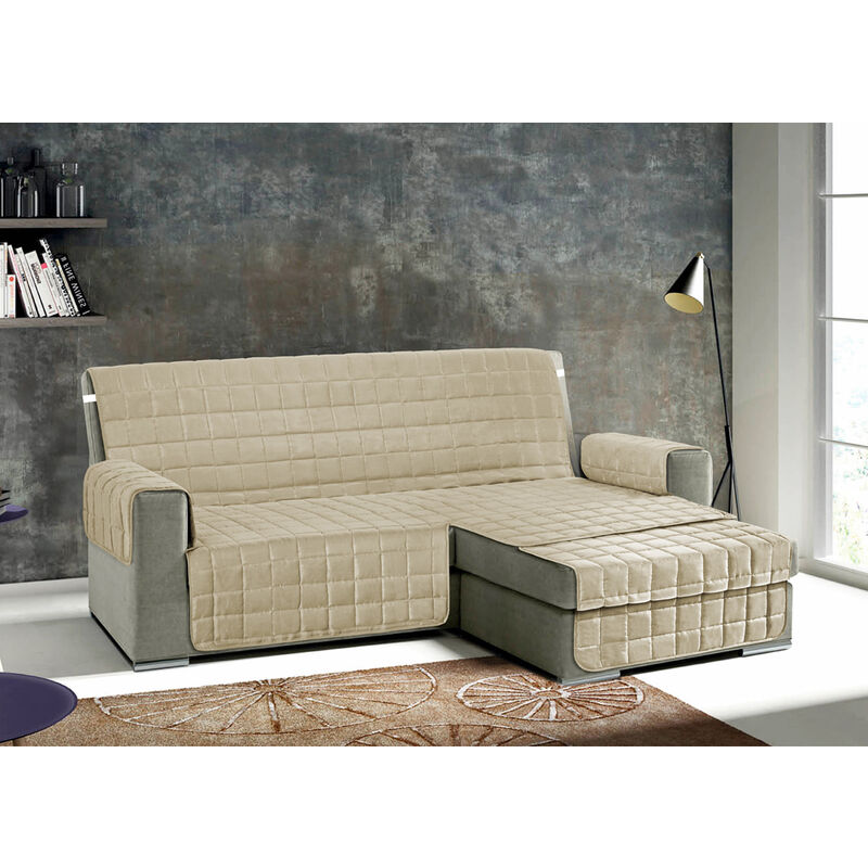 foto del prodotto biancheriaweb copridivano per divani con penisola modello join colore beige, misura290 cmcolorebeige
