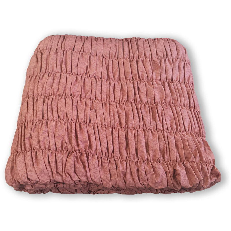foto del prodotto biancheriaweb copridivano universale arricciato rosa antico, misura3 posticolorerosa antico