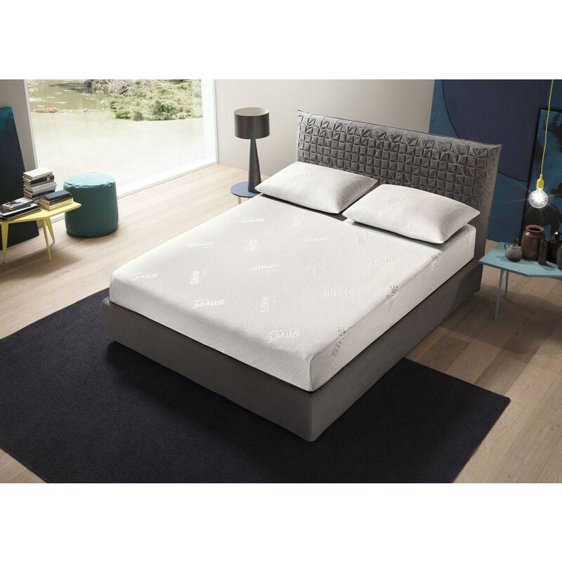 foto del prodotto biancheriaweb coprimaterasso imbottito elasticizzato anallergico federe cuscino letto made italy, misurasingolocoloresphere