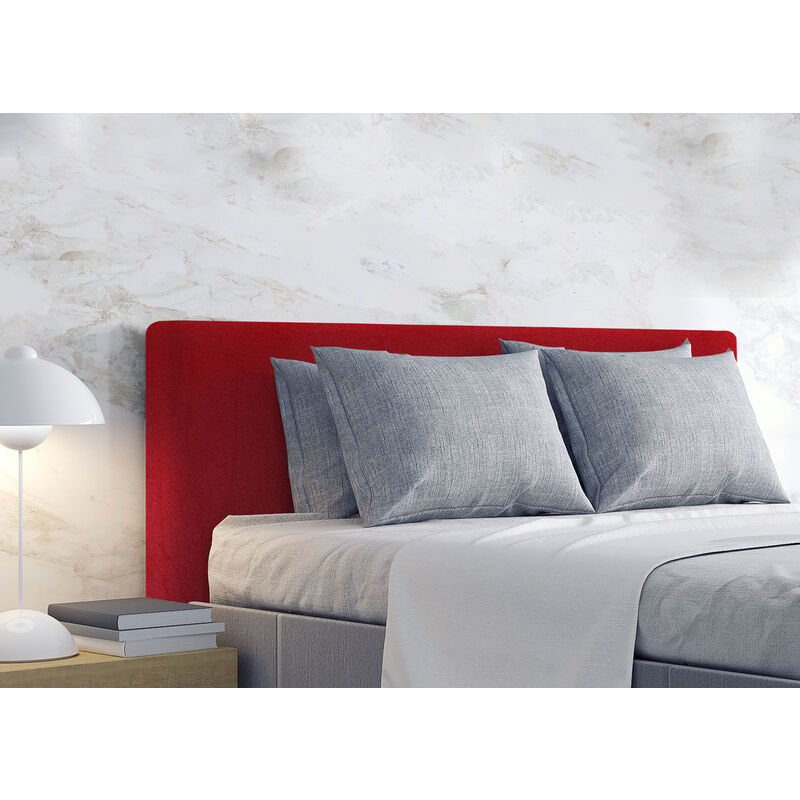 foto del prodotto biancheriaweb fodera elastica copritestiera copertura testata letto tinta unita mod. eddie colore bordeaux, misurasingolocolorebordeaux