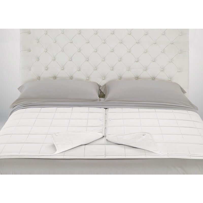 foto del prodotto biancheriaweb interno piumino anallergico piumone letto matrimoniale lui lei estate inverno bianco lavabile