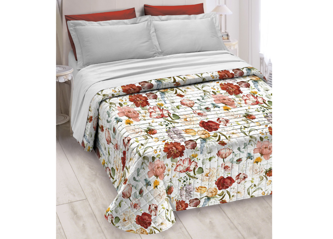 foto del prodotto biancheriaweb quilt trapuntino piumino estivo digitale 100gr mq microfibra garden d5