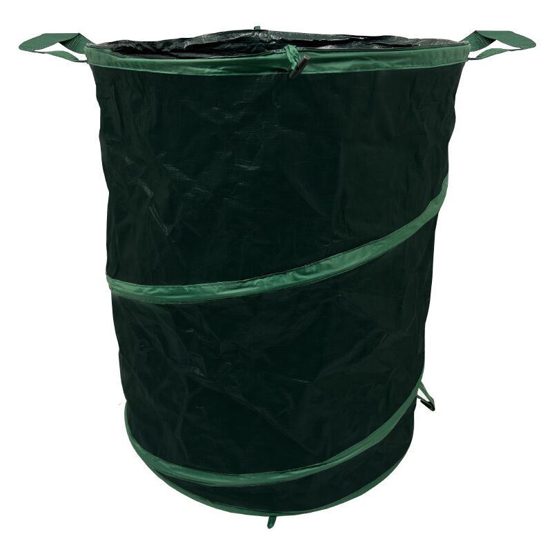 foto del prodotto biancheriaweb sacco fogliame contenitore per giardinaggio pieghevole con manici rifiuti 56x70cm
