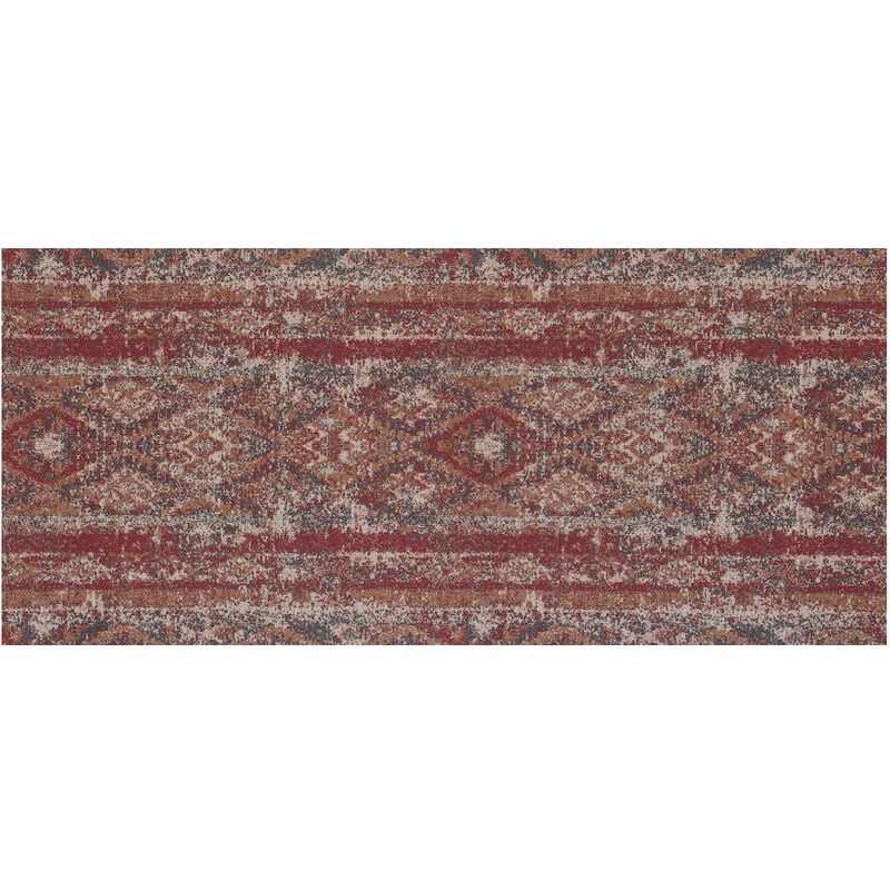 foto del prodotto biancheriaweb tappeto passatoia tessuto jacquard linea emozioni disegno persia rosso, misura57x50colorerosso