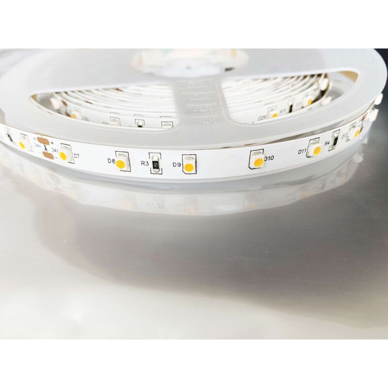foto del prodotto bianco 24v 60led m 4.8w m 1m bianco hot 2700k