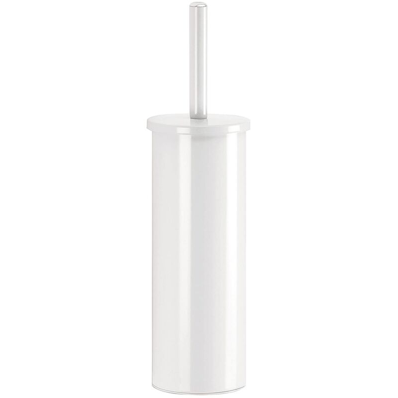 foto del prodotto bianco, taipei, scopino wc, scovolino bagno realizzato in acciaio inox, garanzia 2 anni, misure 36 x 8,4 x 8,4 cm, design r s, unica gedy