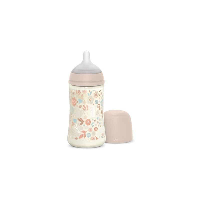 foto del prodotto biberon 3 mesi flusso medio wonderland liberty rosa 270 ml