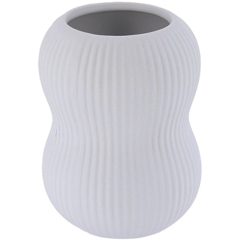 foto del prodotto bicchiere gres arrotondato bianco tendance