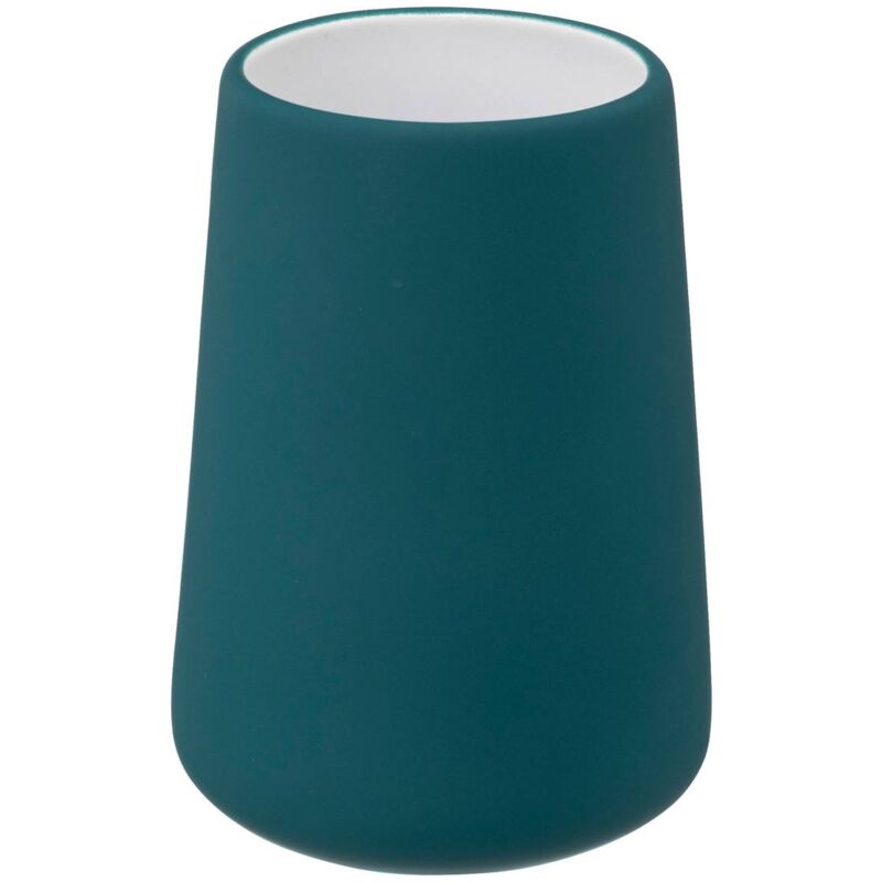 foto del prodotto bicchiere in ceramica colorama blu petrolio 5five