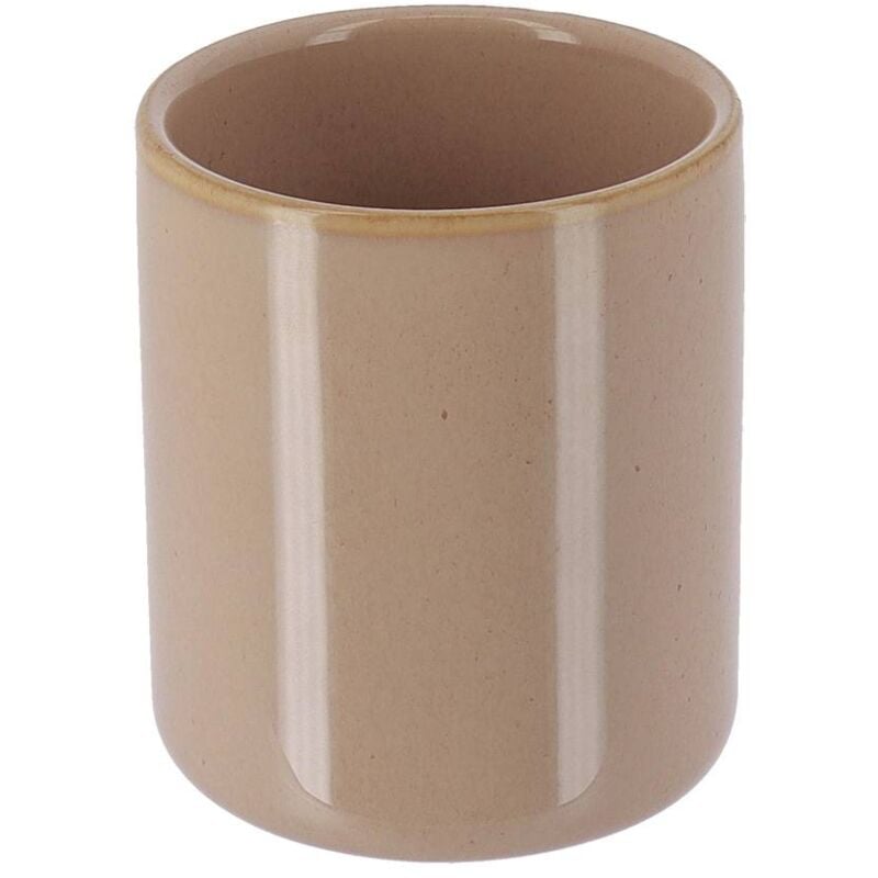 immagine 0 del prodotto bicchiere in gres laccato beige tendance