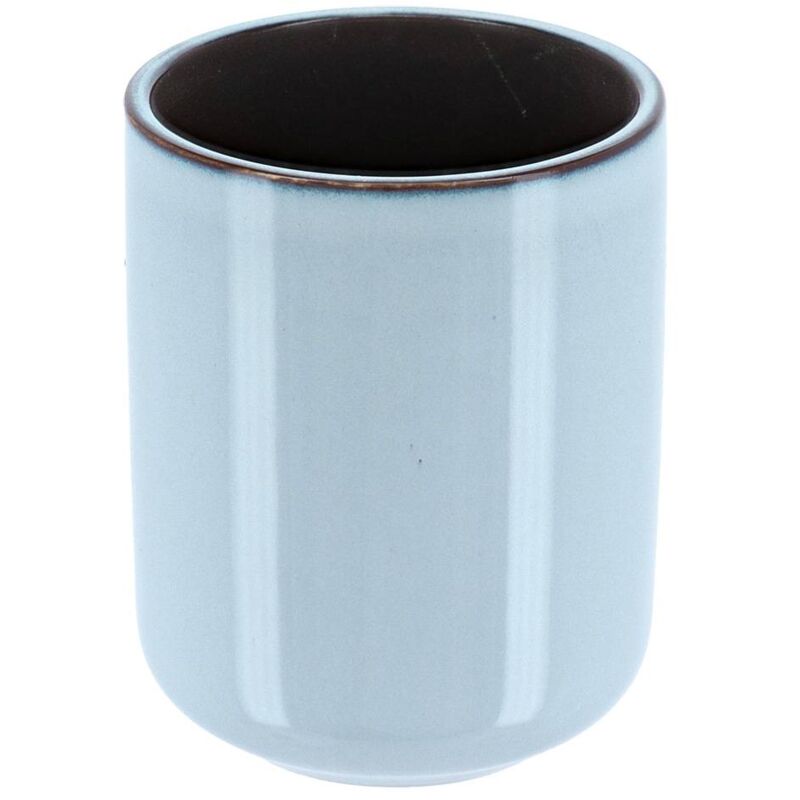 foto del prodotto bicchiere in gres laccato blu tendance