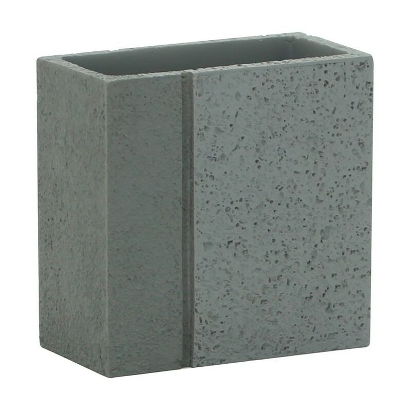 foto del prodotto bicchiere in poliresina grigio serie pietra