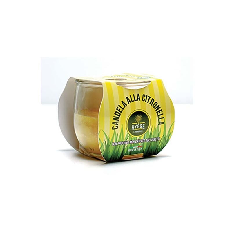 foto del prodotto bicchiere in vetro alla citronella