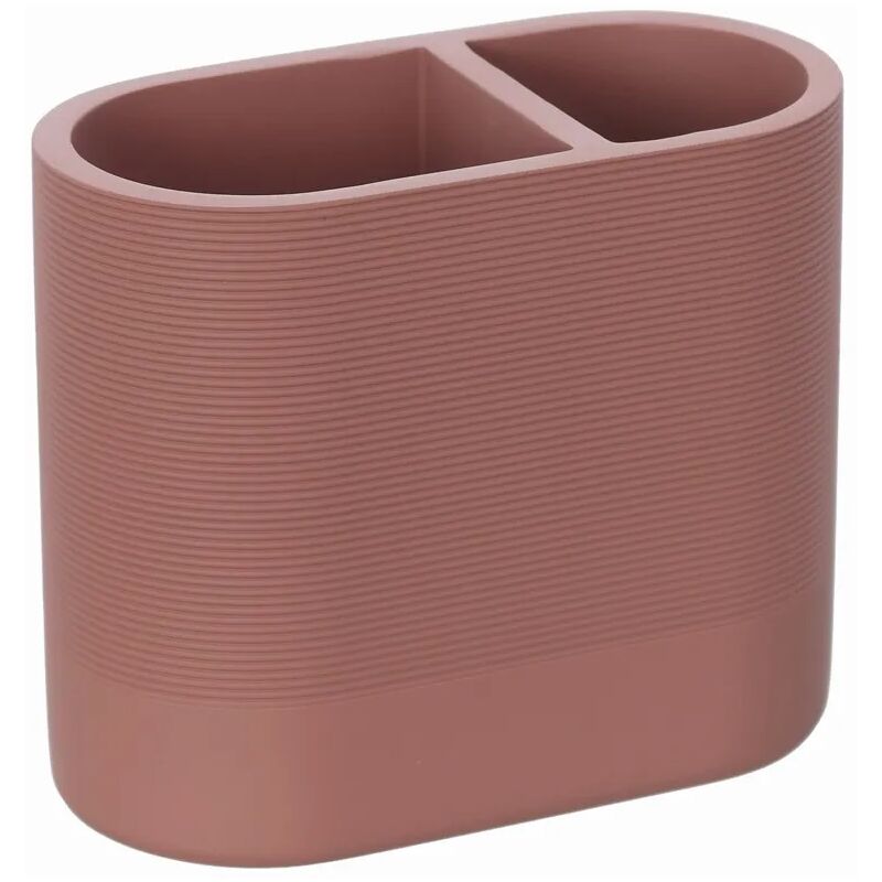 foto del prodotto bicchiere porta spazzolini in poliresina terracotta marica