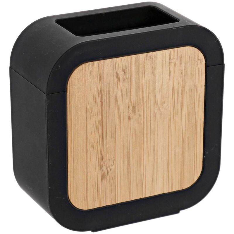 foto del prodotto bicchiere quadrato in gomma abs e bamb nero tendance