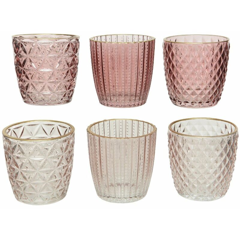 foto del prodotto bicchiere rosso porta tea light h 8 cm. pezzo singolo