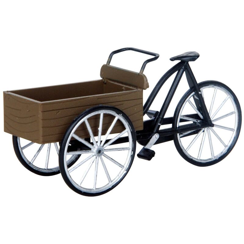foto del prodotto bici con cesto , accessorio villaggio di natale in plastica