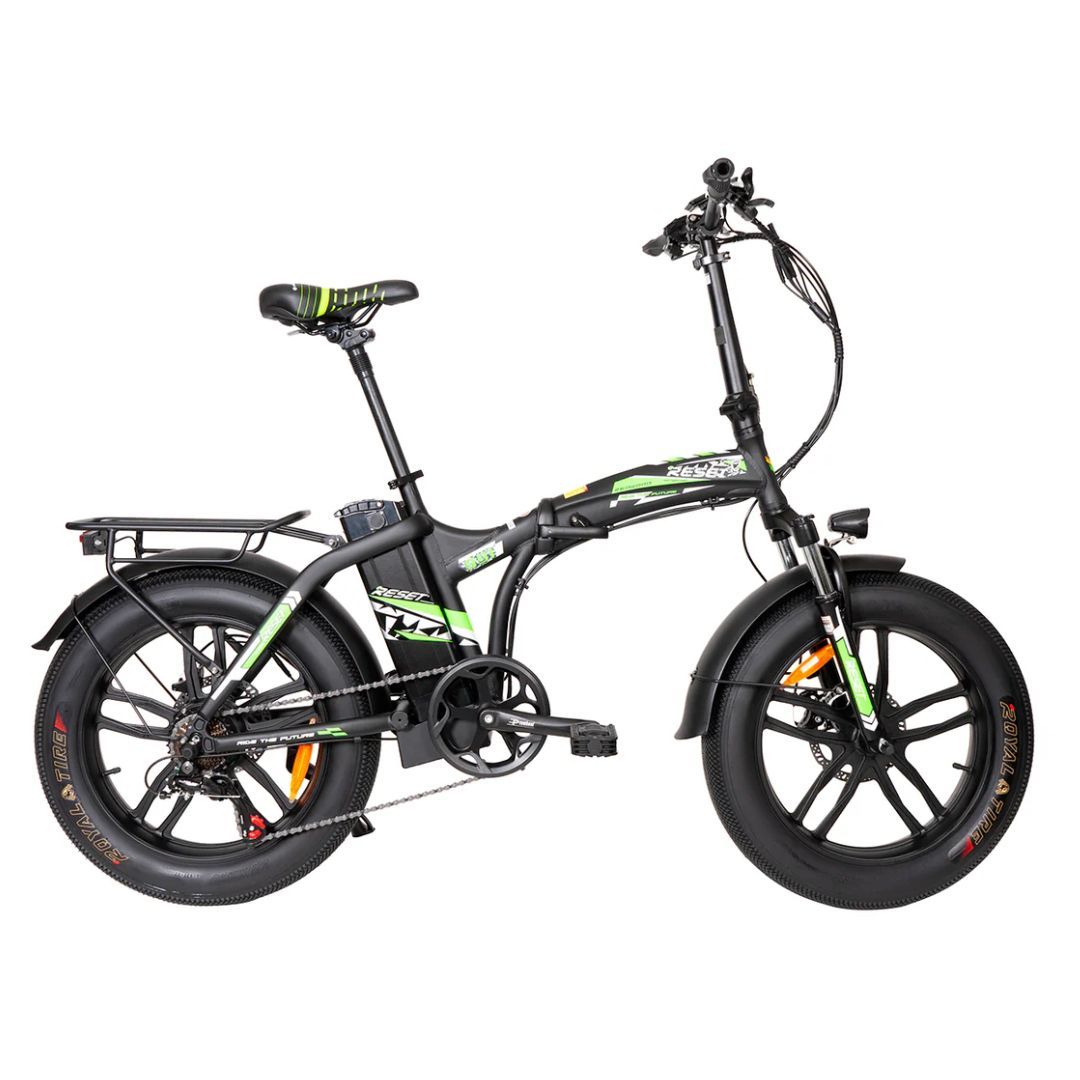 foto del prodotto bicicletta elettrica 250w reset new 991s nero giallo